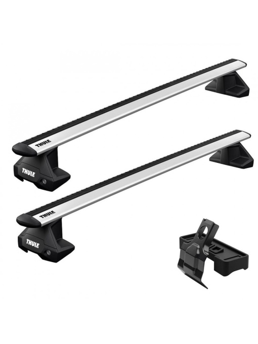 Bare transversale Thule WingBar Evo Clamp Silver dedicate pentru Daihatsu Materia, 5 usi, model 2006-2016 cu plafon normal