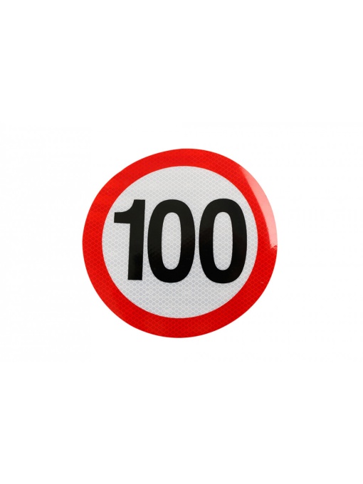 Indicator reflectorizant limitare viteză 100 km/h clasa II
