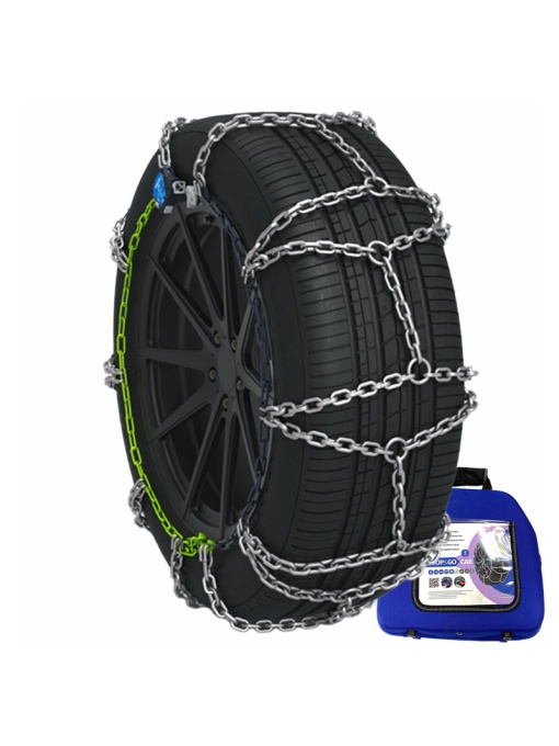 Set 2 lanturi antiderapante cu tensionare automata Veriga, Stop&Go Car 9mm 070, geanta transport