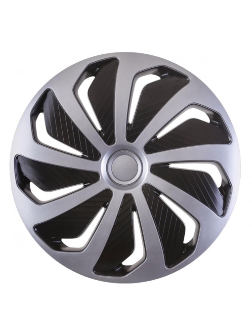 Set 4 capace roti model WIND 15" - SILVER & BLACK