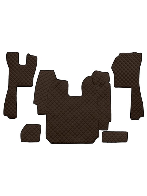 Set 5 covorase camion F-Core, Piele-ECO, SCANIA P,G,R,T, transmisie automata, Maro