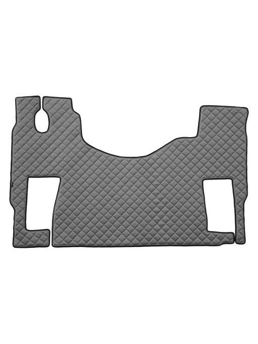Covoras camion F-Core, Piele-ECO, pentru MERCEDES ACTROS MP2 / MP3, podea plata, scaun pasager rotativ, Gri