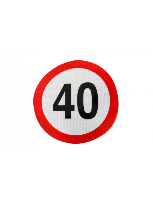 Indicator reflectorizant limitare viteză 40 km/h clasa II