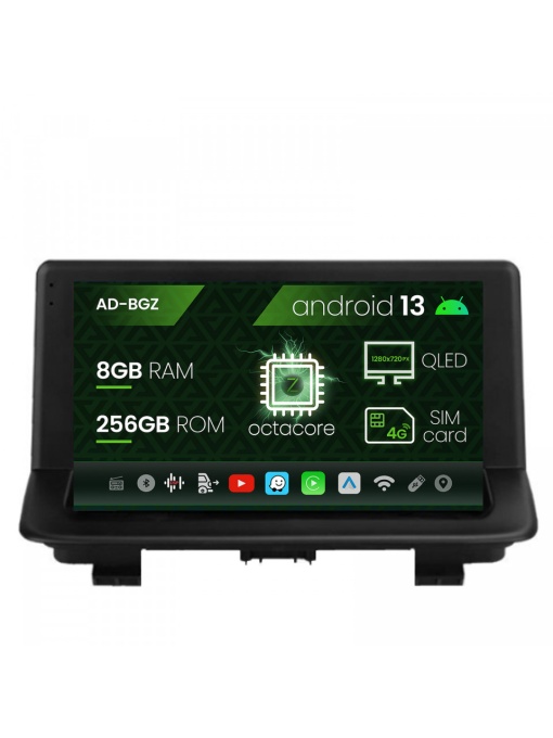 Navigatie Audi Q3 (2011-2018), Android 13, Z-Octacore , 8GB RAM , 256GB ROM, 9 Inch - AD-BGZ9008,AD-BGRKIT427