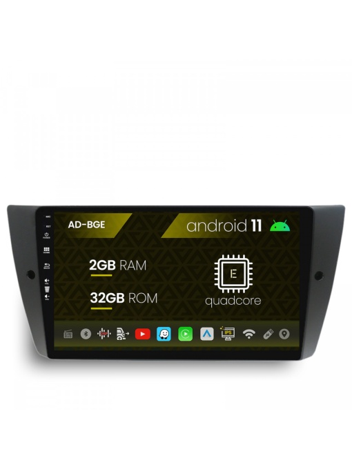 Navigatie BMW Seria 3 E90, E91, E92, Android 11, E-Quadcore , 2GB RAM , 32GB ROM, 9 Inch - AD-BGE9002,AD-BGRKIT391