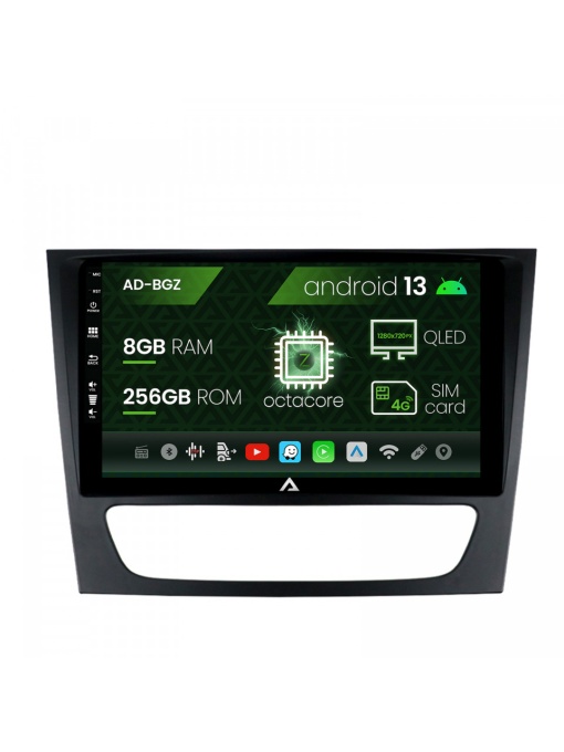 Navigatie Mercedes Benz W211,CLS, Android 13, Z-Octacore , 8GB RAM , 256GB ROM, 9 Inch - AD-BGZ9008,AD-BGRKIT415