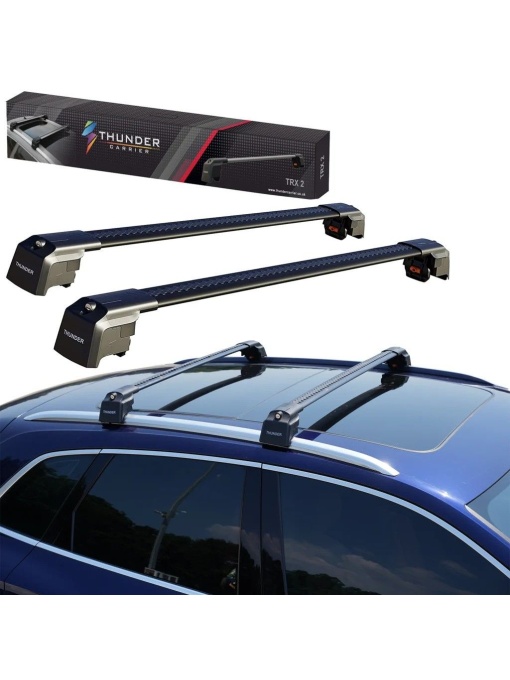 Set bare transversale portbagaj de tip Wingbar, TRX2+-98-102, Culoare neagră, dedicate pentru BMW X1 F48 2016-2022