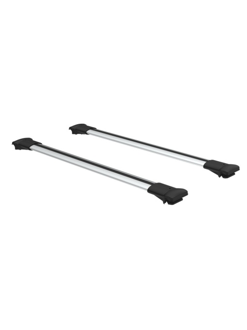Set bare transversale portbagaj Turtle Air-v9, culoare argintie, dedicate pentru PEUGEOT BIPPER VAN 08- ,sistem prindere pe bare longitudinale