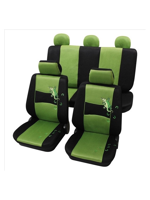 Set Complet Huse Scaune (Fata-Spate) Verde -Gecko- Petex