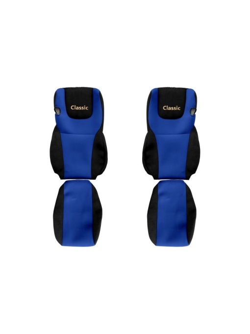 Set huse scaun camion, F-core, Classic, pentru DAF XF 105, XF 106, Albastru