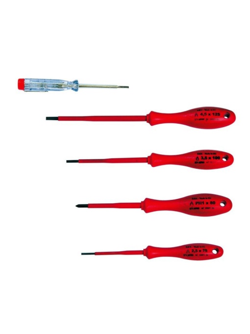 Set Surubelnite Izolate Pvc + Tester - 5P.