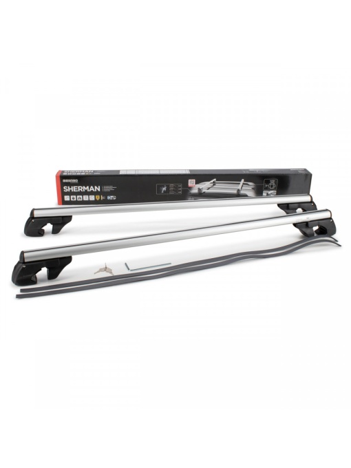 Bare transversale Menabo Sherman Silver pentru Chery Cross 2007+,sistem prindere pe bare longitudinale