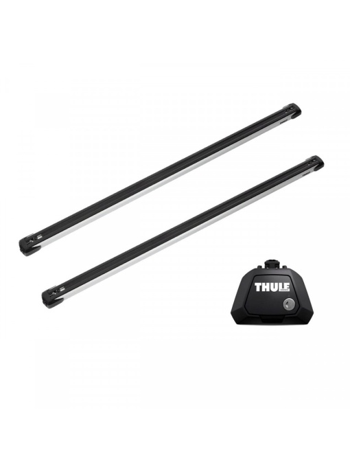 Bare transversale Thule Evo Raised Rail Slidebar dedicate pentru Hyundai ix25 / Creta / Cantus 2014-2018 cu bare longitudinale inaltate