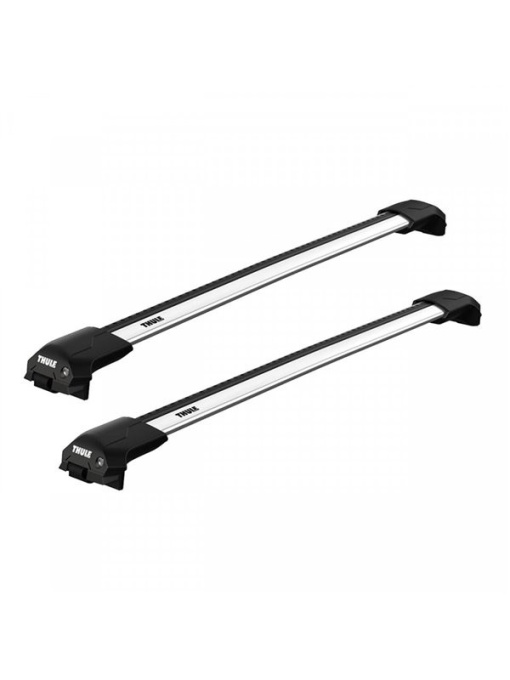 Bare transversale Thule WingBar Raised Edge Silver dedicate pentru BMW Serie 5 (E61) Touring 2003-2010 cu bare longitudinale inaltate
