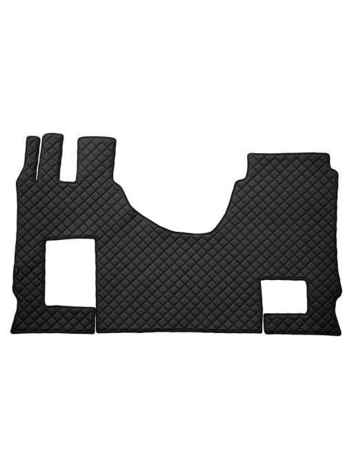 Covoras cabina camion f-core, piele-eco, pentru mercedes actros mp4 / mp5, cabina lata 250 cm, scaun pasager convertibil,negru