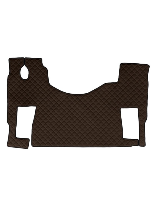 Covoras camion F-Core, Piele-ECO, pentru MERCEDES ACTROS MP2 / MP3, podea plata, scaun pasager rotativ, Maro