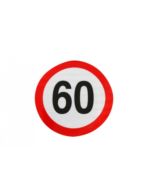 Indicator reflectorizant limitare viteză 60 km/h clasa II