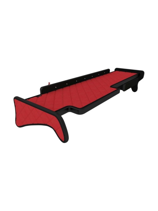 Masa bord, F-CORE, cu led si sertar, model lung, pentru MAN TGA, cabina XXL, 2000+, Rosu