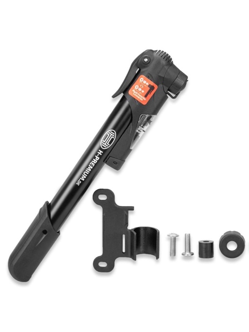 Pompă de Mână pentru Biciclete HEYNER® – Manometru Precis & Design Portabil