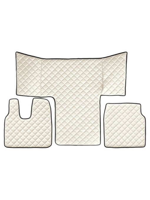Set 3 covorase camion F-Core, Piele-ECO, pentru MAN TGS, cabina L, LX, Bej