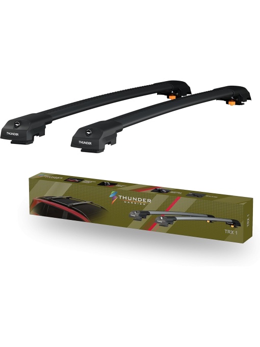 Set bare transversale portbagaj de tip Wingbar, TRX2-92-97, Culoare neagră, dedicate pentru DACIA DUSTER III 2024-