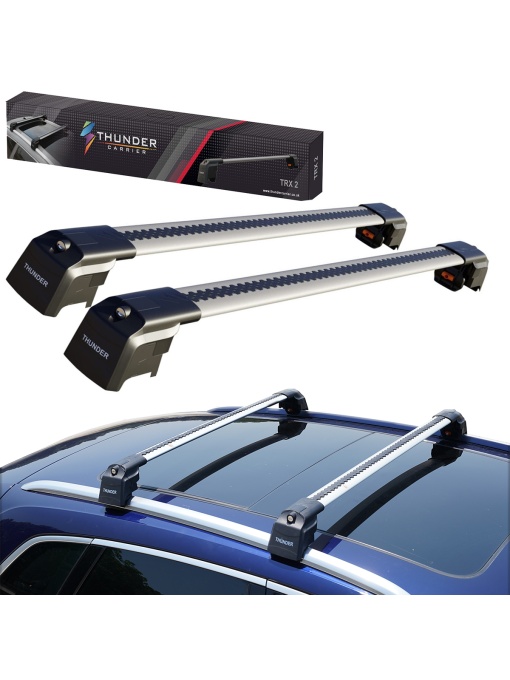 Set bare transversale portbagaj de tip Wingbar, TRX2+-98-102, Culoare argintie, dedicate pentru BMW X2 F39 2017-2023