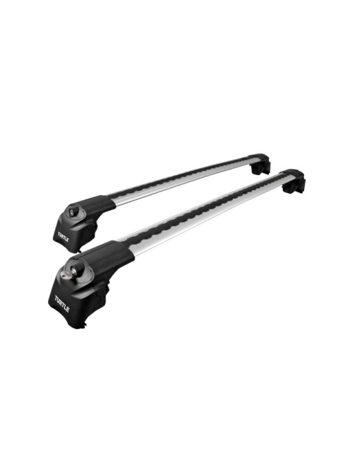 Set bare transversale portbagaj Turtle Air-v1, culoare argintie, dedicate pentru SKODA ROOMSTER (5J) MPV 06-15 ,sistem prindere pe bare longitudinale
