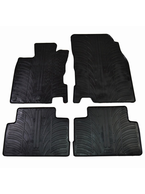 Set covorase auto din cauciuc Nissan Qashqai 2014-07.2021 4x2, 4X4 (Manual/ Automat), Negru, Gledring, 4 buc. (GL0296)