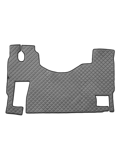 Covoras camion F-Core, Piele-ECO, pentru MERCEDES ACTROS MP2 / MP3, podea plata, scaun pasager fix, Gri