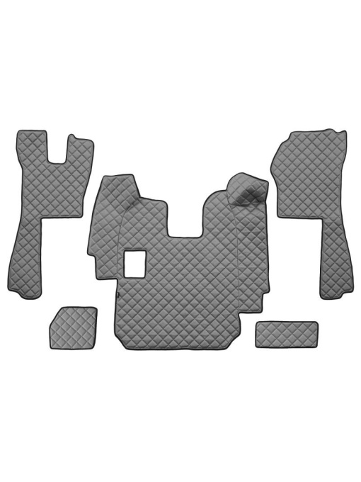 Set covorase/presuri F-CORE, Scania P,G, R,T euro 6, cutie automata, piele ecologica, culoare gri 000