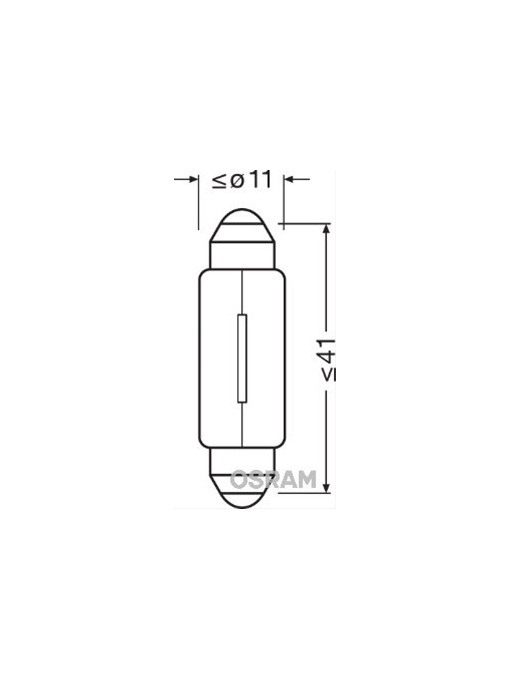 Ampoule OSRAM 6413 12V 5W - Pour éclairage De Plaque D'immatriculation, Feux De Position, Intérieur Voiture (culot SV8.5-8) - 11