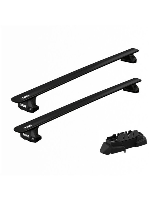 Bare transversale Thule WingBar Evo Clamp Black dedicate pentru Mercedes GLC Coupe (C253), 5 usi, model 2020+ cu puncte fixe