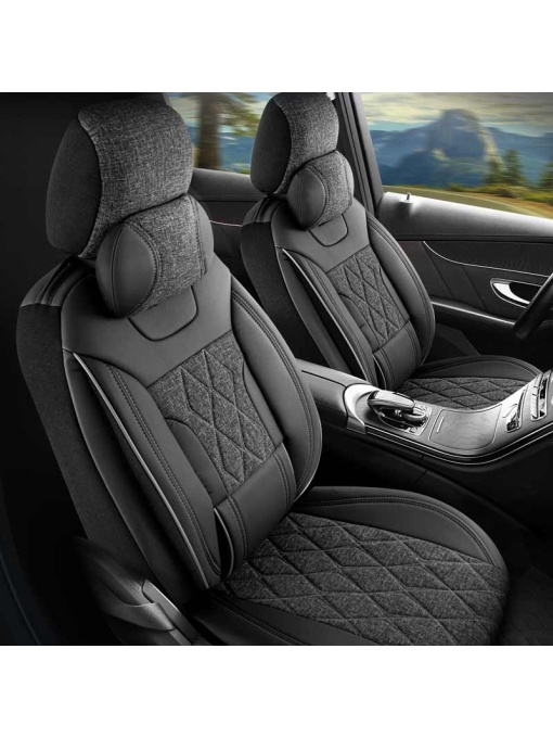 Duster II (2018-2024) - Set Huse scaune Marmaris - realizate special pentru Duster