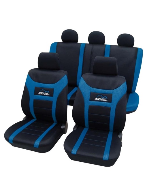 Huse auto Petex, Super Speed, culoare albastru/negru