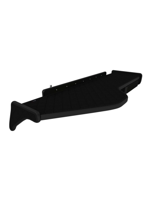 Masa bord, F-CORE, cu led si sertar, model lung, pentru VOLVO FH, FH 16, FH 16 II, FH II, FM, 2009+, Negru
