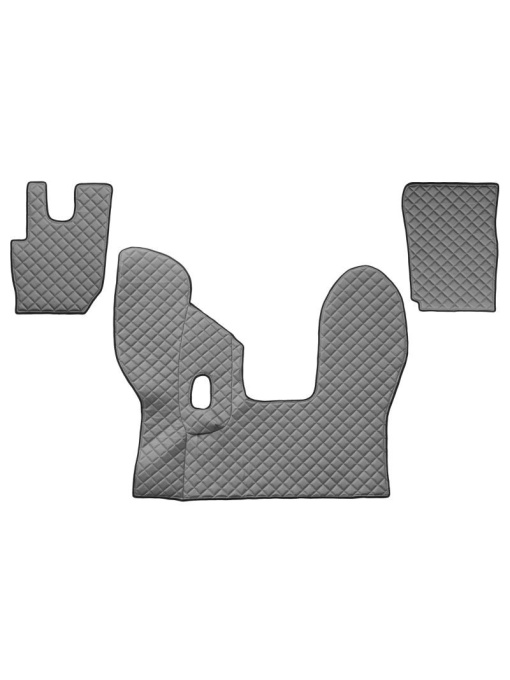 Set 3 covorase camion F-Core, Piele-ECO, pentru DAF CF, transmisie manuala, Gri