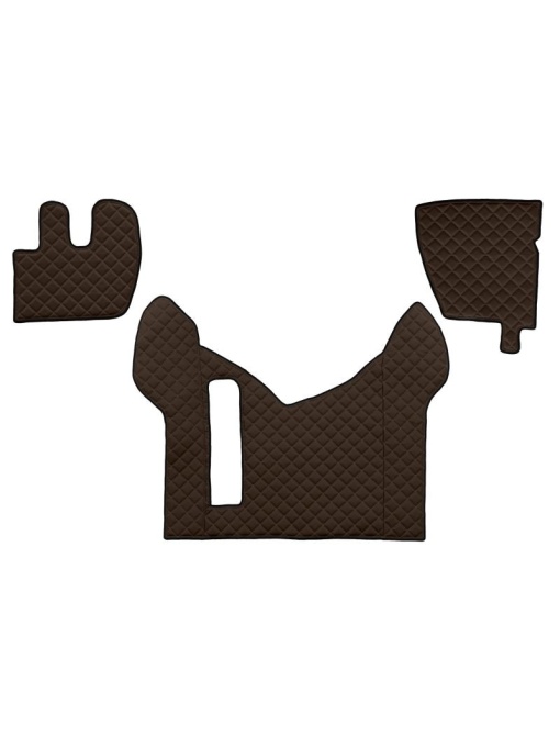 Set 3 covorase camion F-Core, Piele-ECO, pentru Renault Premium 2, Maro