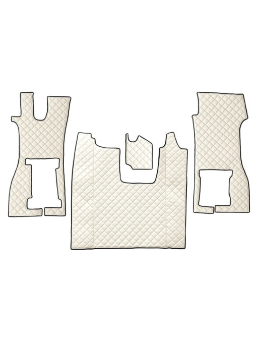 Set 4 covorase camion F-Core, Piele-ECO, pentru SCANIA L,P,G,R,S, scaun pasager convertibil, 2016+, Bej