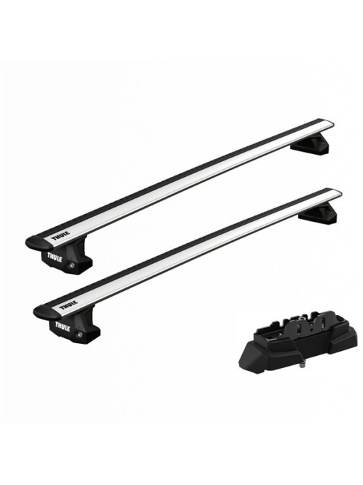 Bare transversale Thule WingBar Evo Clamp Silver dedicate pentru Mercedes GLC Coupe (C253), 5 usi, model 2015-2020 cu puncte fixe
