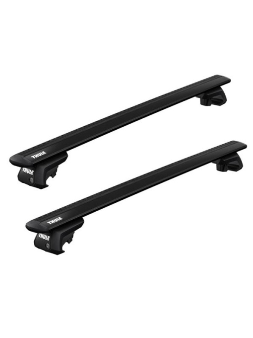 Bare transversale Thule WingBar Evo Raised Black dedicate pentru Hyundai JM 2004-2009 cu bare longitudinale inaltate