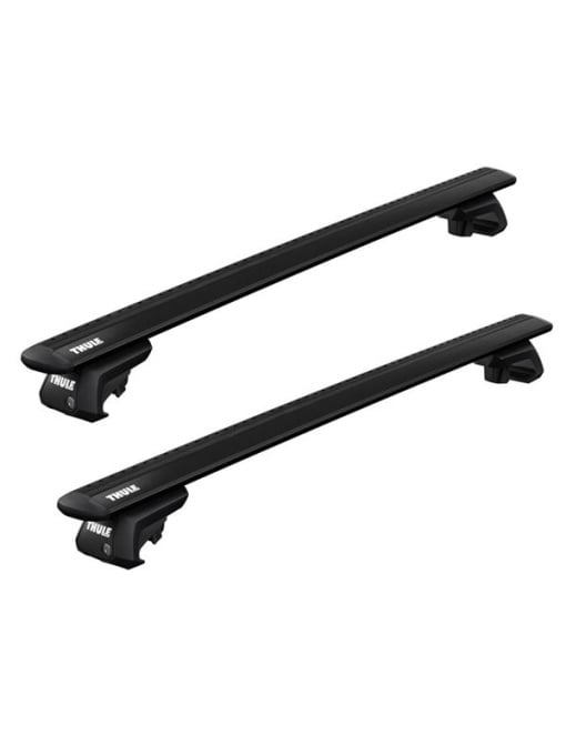 Bare transversale Thule WingBar Evo Raised Black dedicate pentru Suzuki XL-7 1998-2010 cu bare longitudinale inaltate