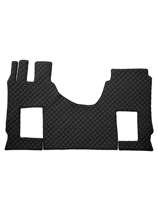 Covoras camion F-Core, Piele-ECO, pentru MERCEDES ACTROS MP4 / MP5, cabina lata 250 cm, scaun pasager pneumatic, Negru