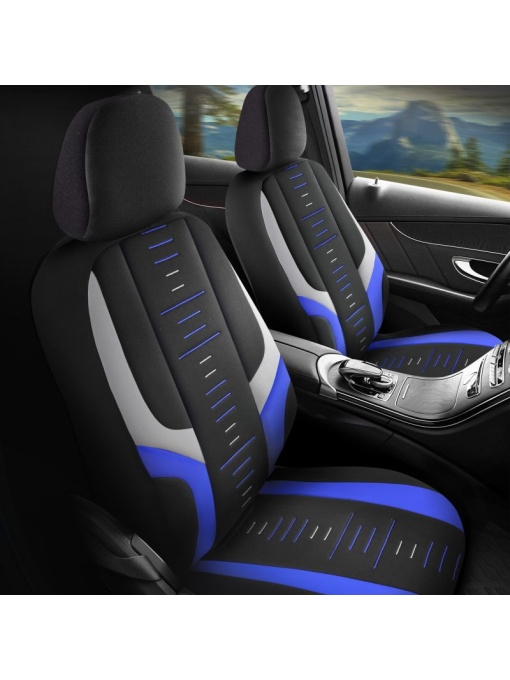 Duster II (2018-2024) - Set Huse scaune Kiev Blue Edition - realizate special pentru Duster