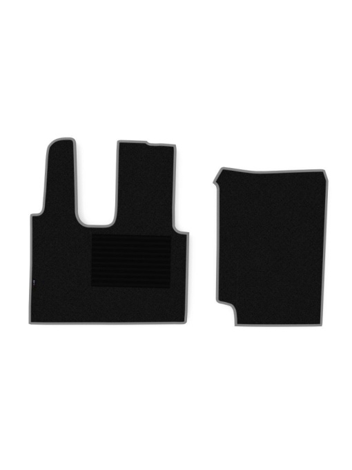 Set 2 covorase camion F-Core, Velur, pentru MERCEDES ACTROS MP4 / MP5, 2011+, Negru/ Gri