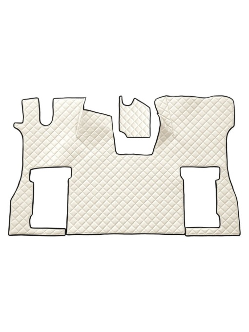 Set 2 covorase camion piele ecologica crem pentru SCANIA L,P,G,R,S 09.16- scaun pasager pneumatic