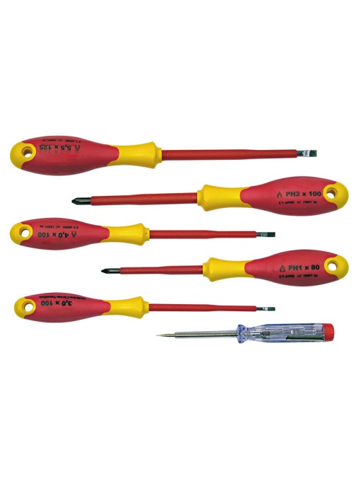 Set Surubelnite Izolate Abs Plate Si Pz + Tester - 6P.