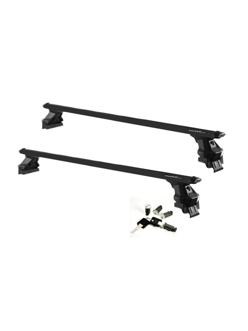 Bare transversale GV RAPIDO Aluminiu Premium negre pentru Audi A4 (B9/8W), 4 usi, model 2019+ cu plafon normal