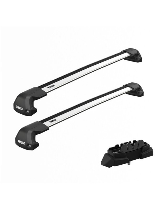 Bare transversale Thule WingBar Edge Clamp Silver dedicate pentru Opel Combo (D), model 2014-2018 cu puncte fixe