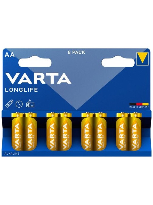 Baterie Varta Longlife AA Blister 8 buc MUT1.2