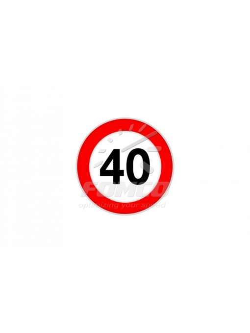 Indicator reflectorizant limită viteză 40 km cl. I